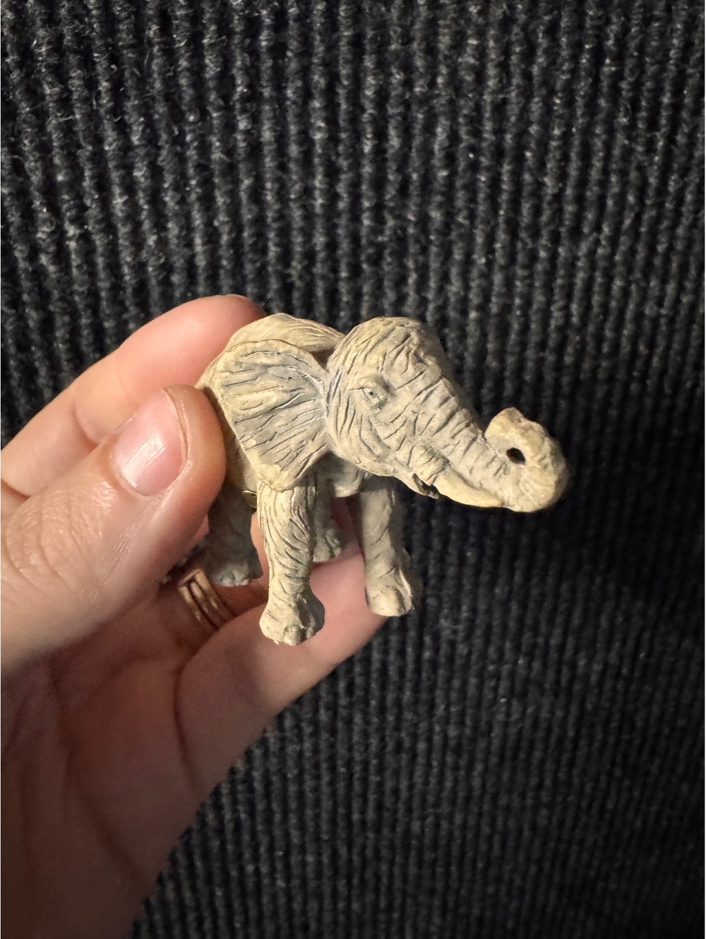 Vintage Small Elephant Figurine Made in China